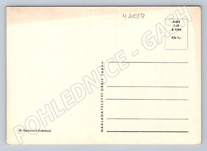 Postcard Birth of Jesus M Fischerová Kvěchová (M2859)