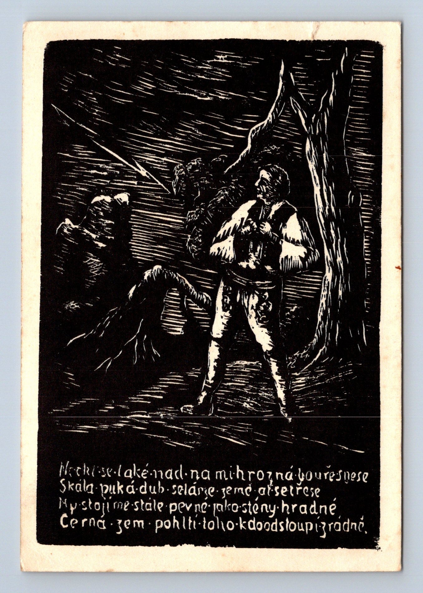 Pohlednice J. Jura-Pacák V bouři okupace 1946 (M28590)