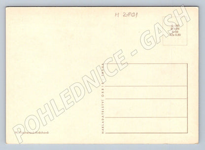 Postcard folk motifs Merry Christmas retro (M2861)