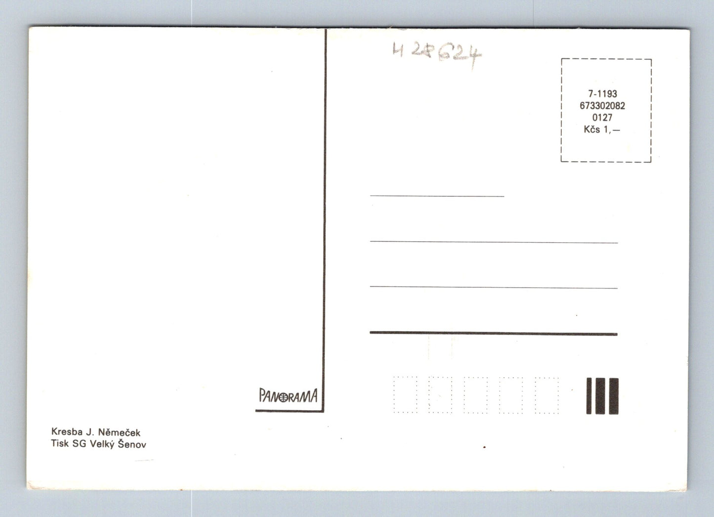 Pohlednice Kresba J. Němeček podmořský svět (M28624)