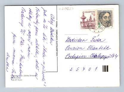 Pohlednice Kreslená postavička na stromě (M28627)