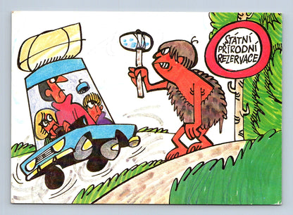 Pohlednice humor Státní přírodní rezervace 1981 (M28644)