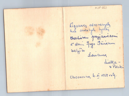 Pohlednice Polsko květiny blahopřání 1951 (M28653)