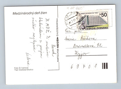 Pohlednice Československo růže MDŽ 1983 (M28665)