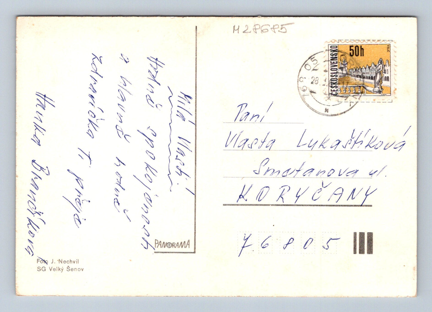 Pohlednice květiny váza 1965 (M28685)