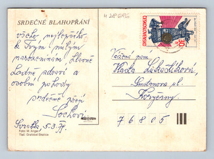 Pohlednice Tři růže 197x (M28686)