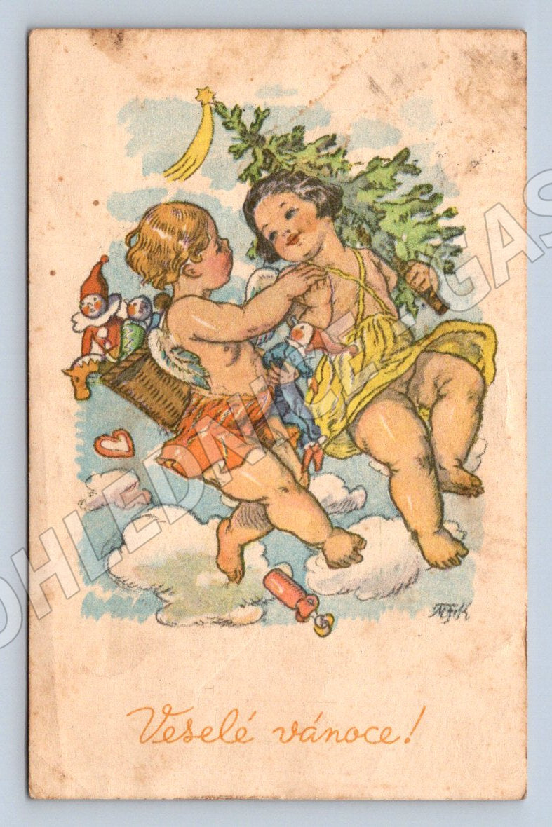 Postcard Easter children's motifs with dedication (M2869)
