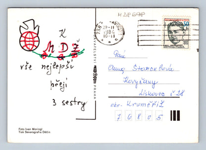 Pohlednice Kytice květin MDŽ 1984 (M28698)