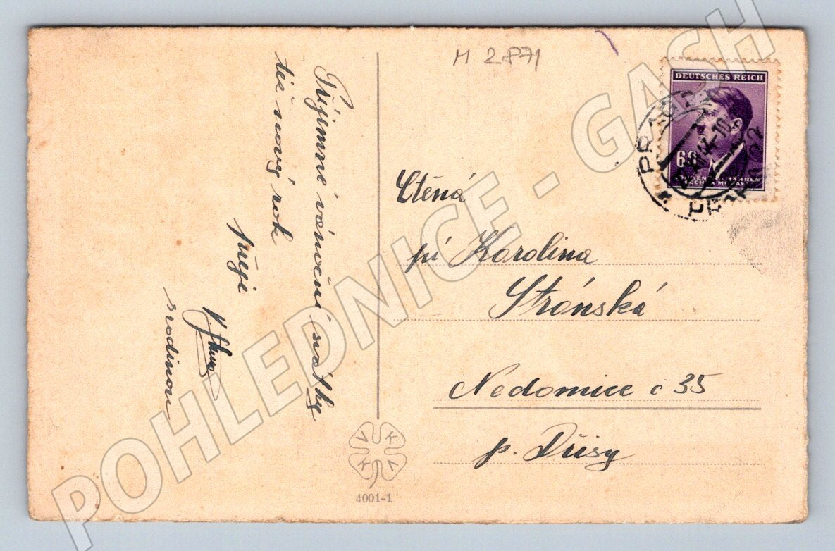 Postcard children and toys Christmas motif (M2871)