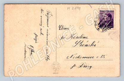 Postcard children and toys Christmas motif (M2871)