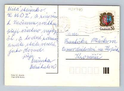 Pohlednice květy růže a tulipány 1985 (M28710)