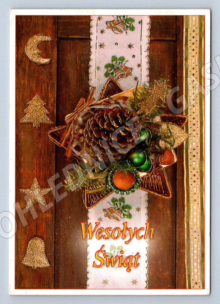 Postcard Poland Merry Christmas (M2872)