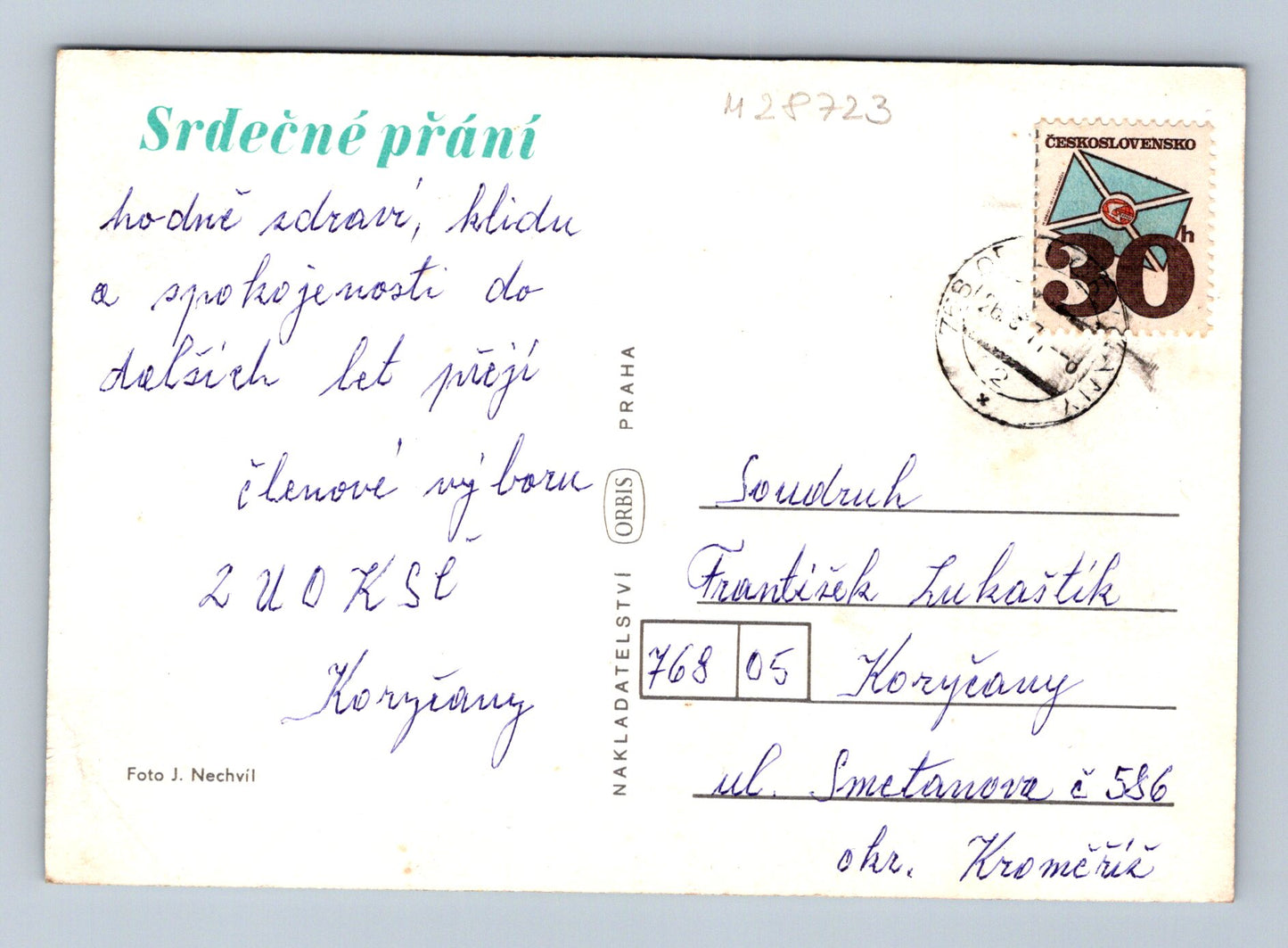 Pohlednice Kvetoucí azalky 1972 (M28723)