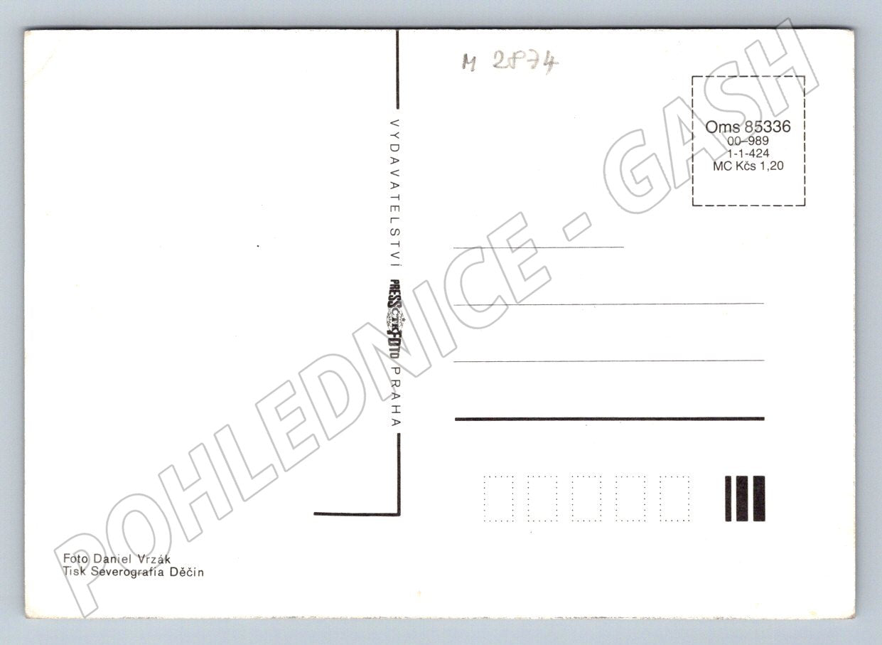 Postcard Prague Charles Bridge winter view (M2874)