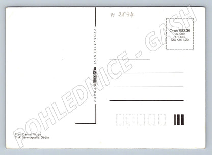 Postcard Prague Charles Bridge winter view (M2874)