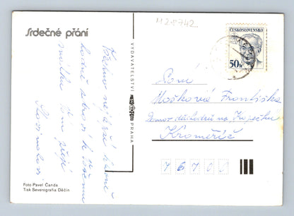 Pohlednice kytice květin ve váze (M28742)