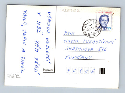 Pohlednice Kytice v zelené váze 1965 (M28762)