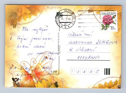 Pohlednice Blahopřání slunečnice 2002 (M28774)