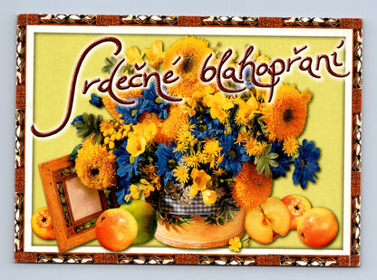 Pohlednice Srdečné blahopřání květiny a ovoce 2006 (M28785)