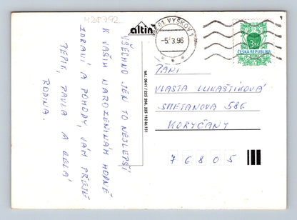 Pohlednice Srdečné blahopřání květiny 1996 (M28792)