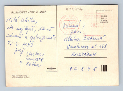 Pohlednice Slovensko MDŽ lilie Žilina 1966 (M28804)