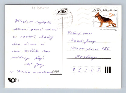 Pohlednice Všechno nejlepší kytice květin 1999 (M28809)
