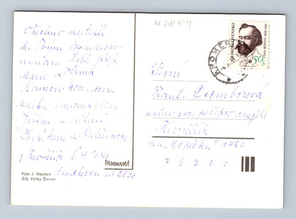 Pohlednice Květiny ve váze 1989 (M28811)