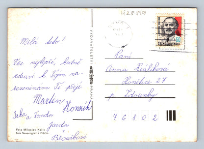 Pohlednice kytice květiny přání (M28819)
