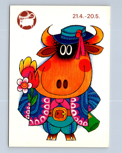 Pohlednice Býk znamení zvěrokruhu 1981 (M28838)