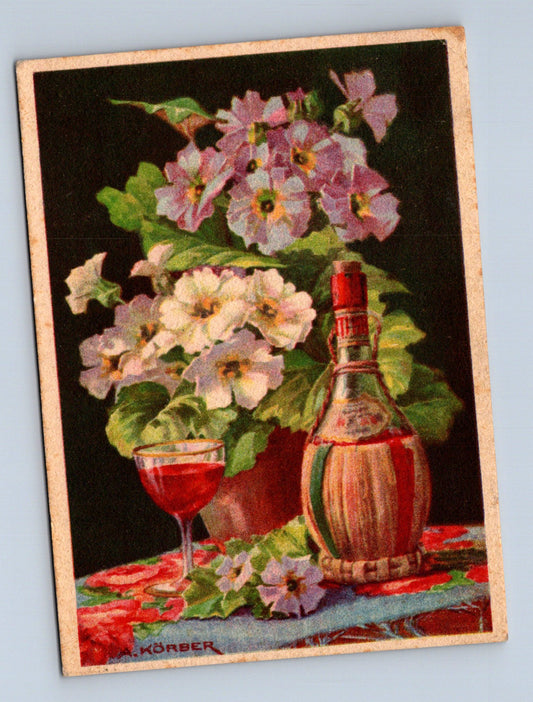 Pohlednice Německo Květiny víno 1943 (M28868)
