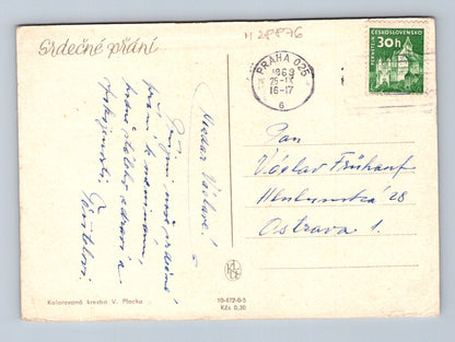 Pohlednice Jarní květiny 1969 (M28876)