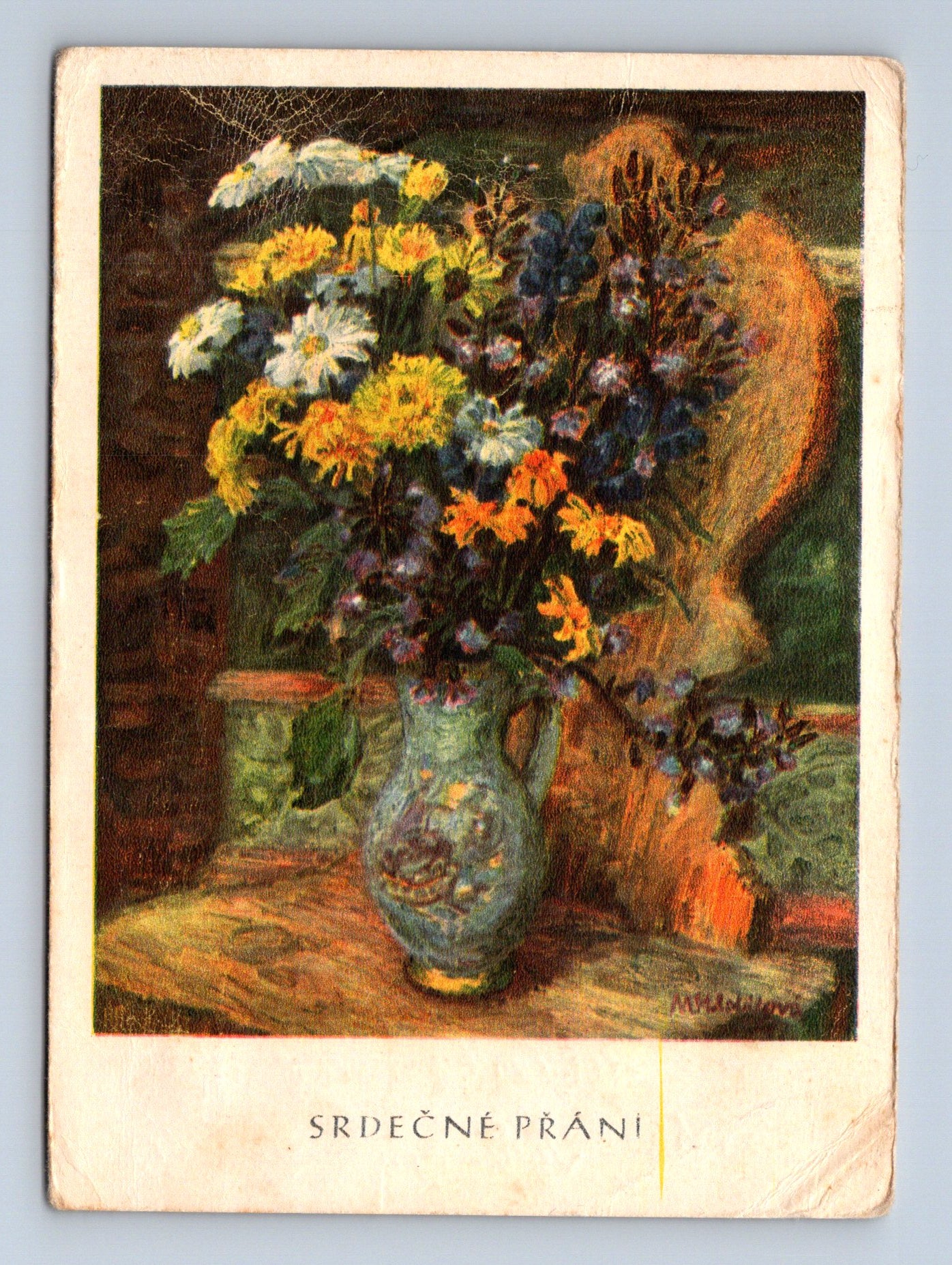 Pohlednice Kytice od M. Hlobilové-Mrkvičkové 1942 (M28877)