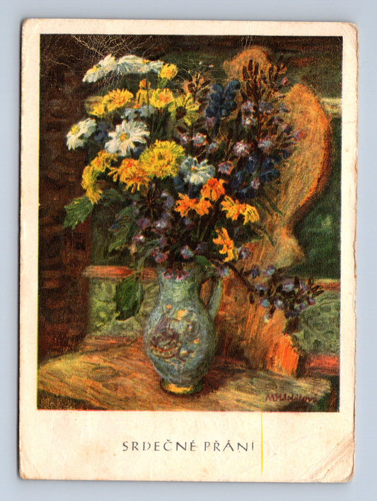 Pohlednice Kytice od M. Hlobilové-Mrkvičkové 1942 (M28877)