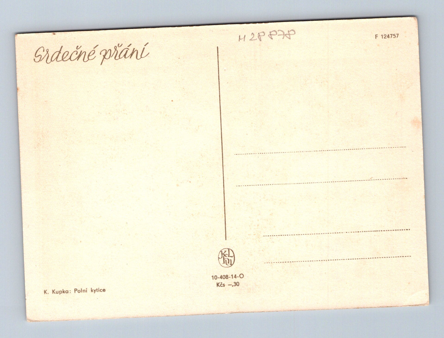 Pohlednice polní kytice K. Kupka (M28878)
