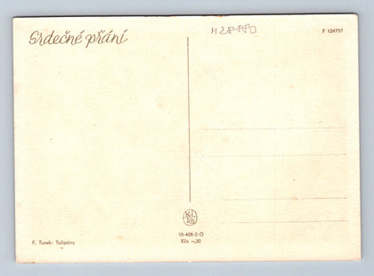 Pohlednice květiny F. Turek Tulipány (M28880)