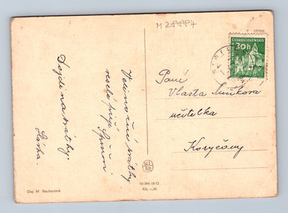 Pohlednice Srdečné přání, kytice květin 1941 (M28884)