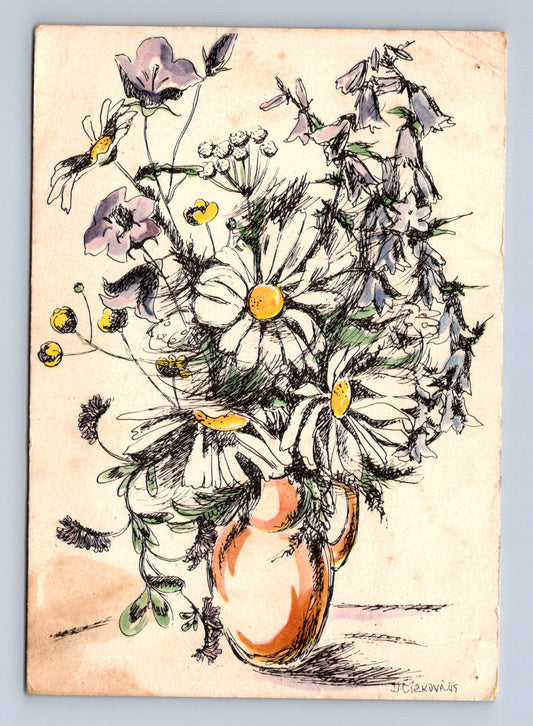 Pohlednice Kytice květin D. Čížková 1949 (M28886)