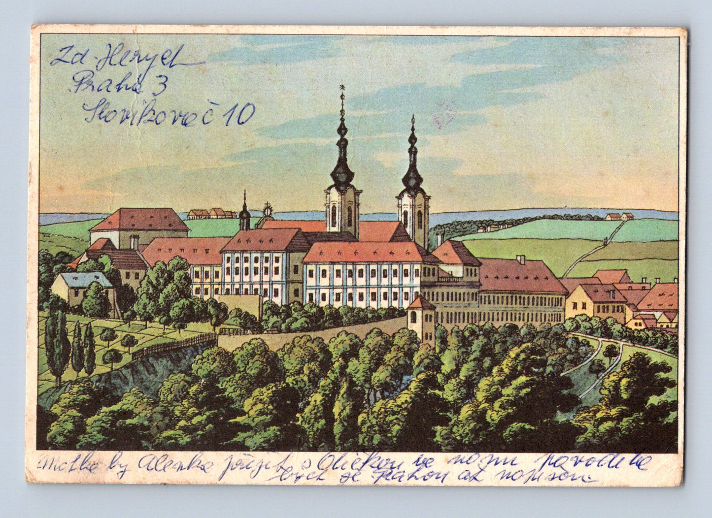 Pohlednice Praha Strahovský klášter 1971 (M28896)