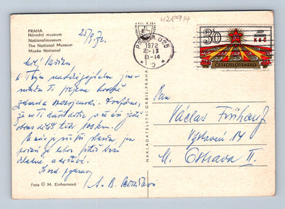 Pohlednice Praha Národní muzeum 1972 (M28914)