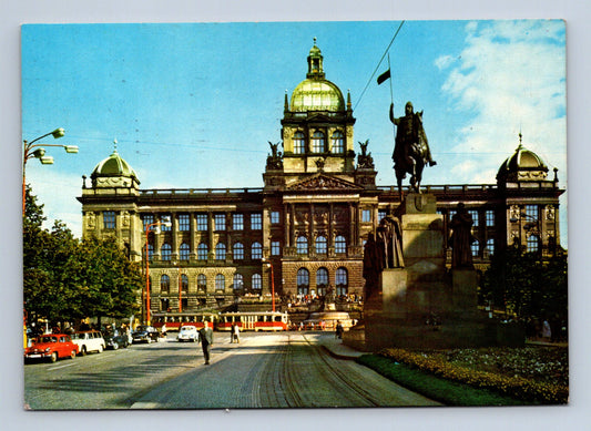 Pohlednice Praha Národní muzeum Václavské náměstí 1972 (M28918)