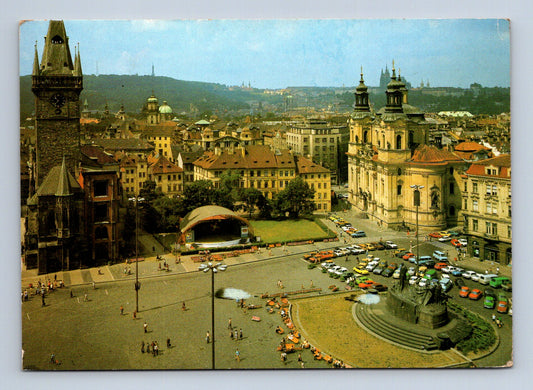 Pohlednice Praha Staroměstské náměstí s pódiem 1980 (M28922)