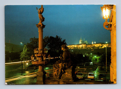 Pohlednice Praha Pražský hrad noční pohled (M28926)