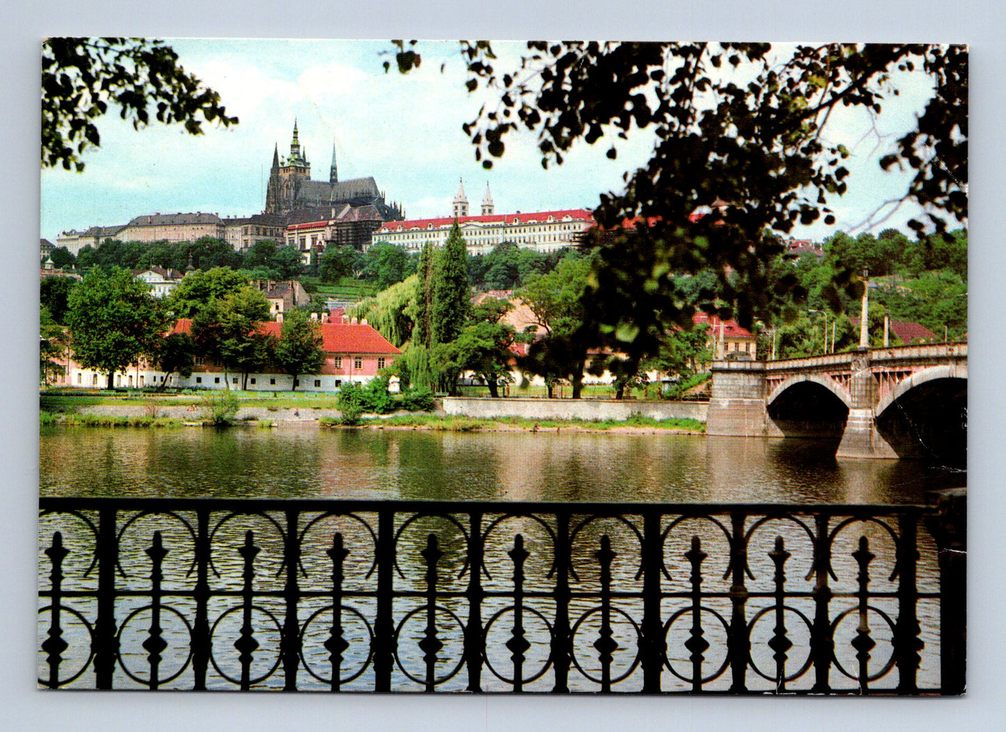 Pohlednice Praha Pražský hrad Karlův most 1988 (M28928)