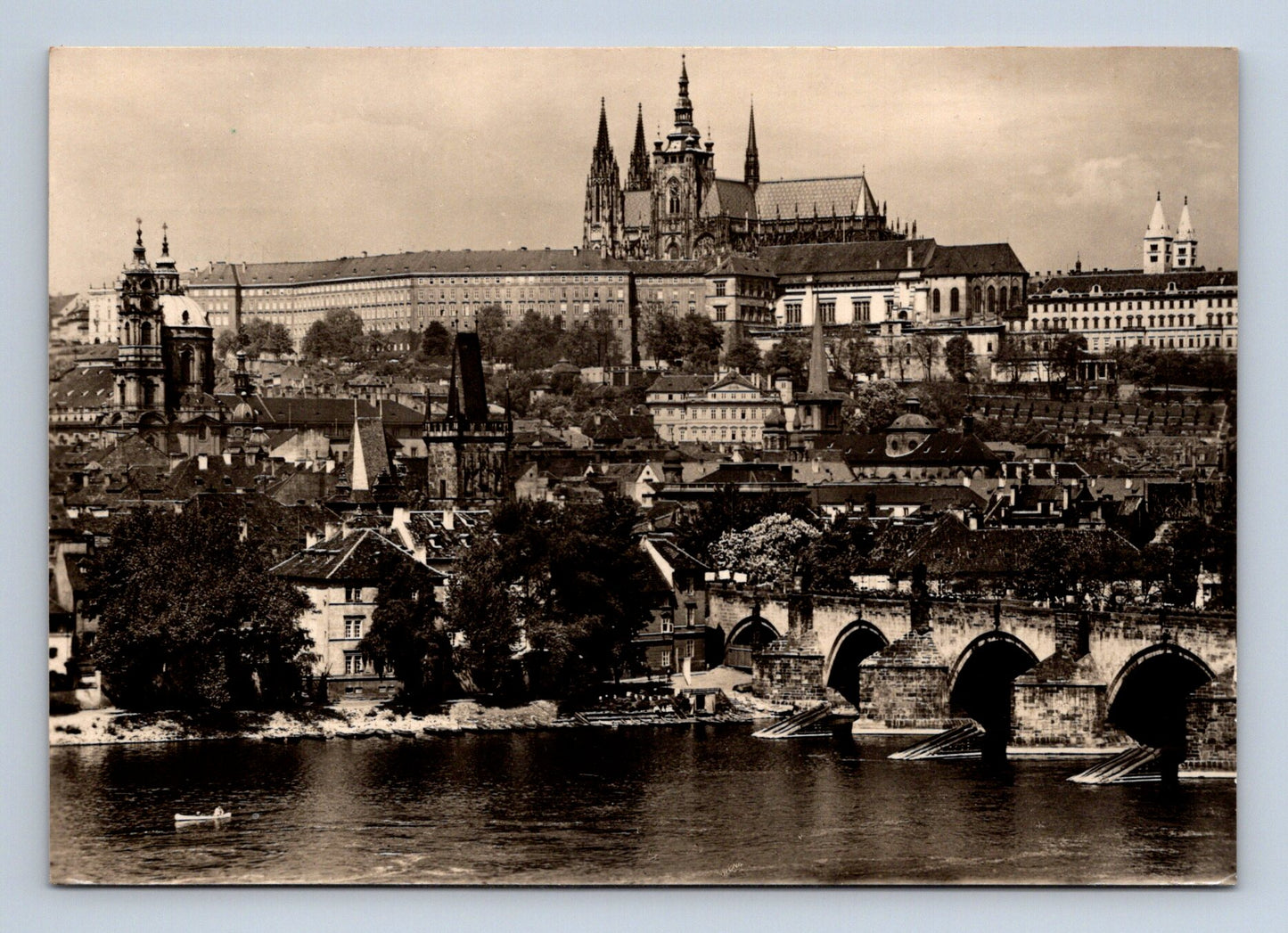 Pohlednice Praha Hradčany Karlův most 1959 (M28932)