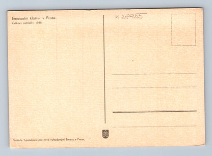 Pohlednice Emauzský klášter Praha 1938 (M28955)