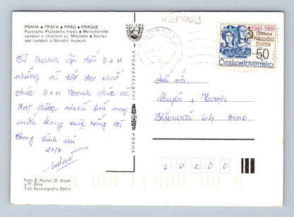 Pohlednice Praha různé motivy 1988 (M28963)