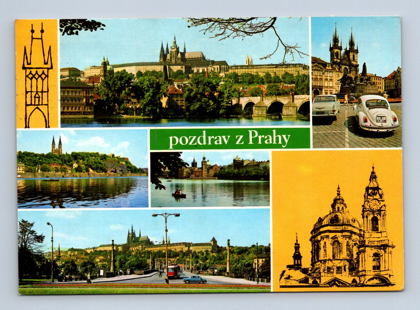 Pohlednice Praha různé pohledy 1972 (M28966)