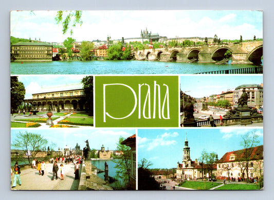 Pohlednice Praha panorama koláž (M28970)