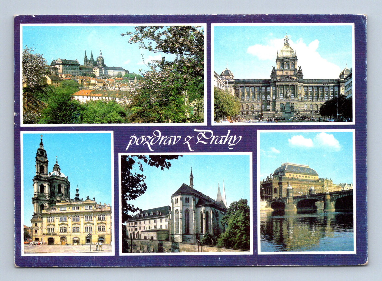 Pohlednice Praha různé pohledy 1988 (M28974)