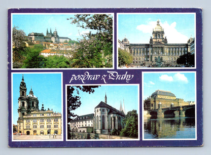 Pohlednice Praha různé pohledy 1988 (M28974)
